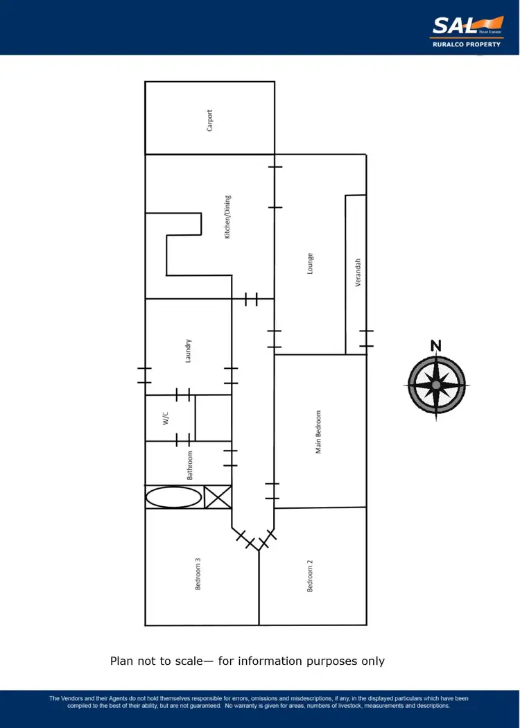 Floorplan of Homely house listing, 3 Marian Street, Bordertown SA 5268