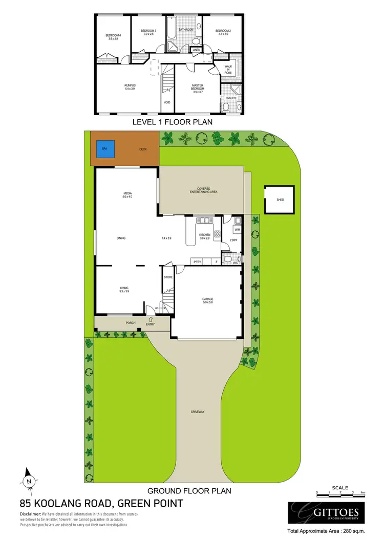Floorplan of Homely house listing, 85 Koolang Road, Green Point NSW 2251