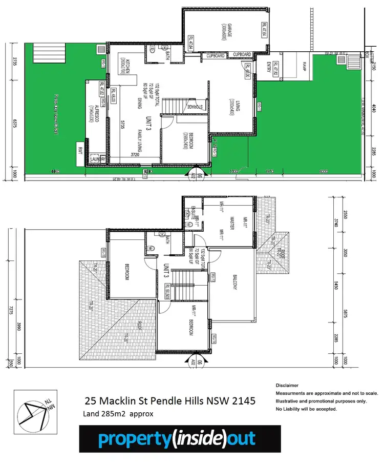 Floorplan of Homely semi-detached listing, 25 Macklin Street, Pendle Hill NSW 2145