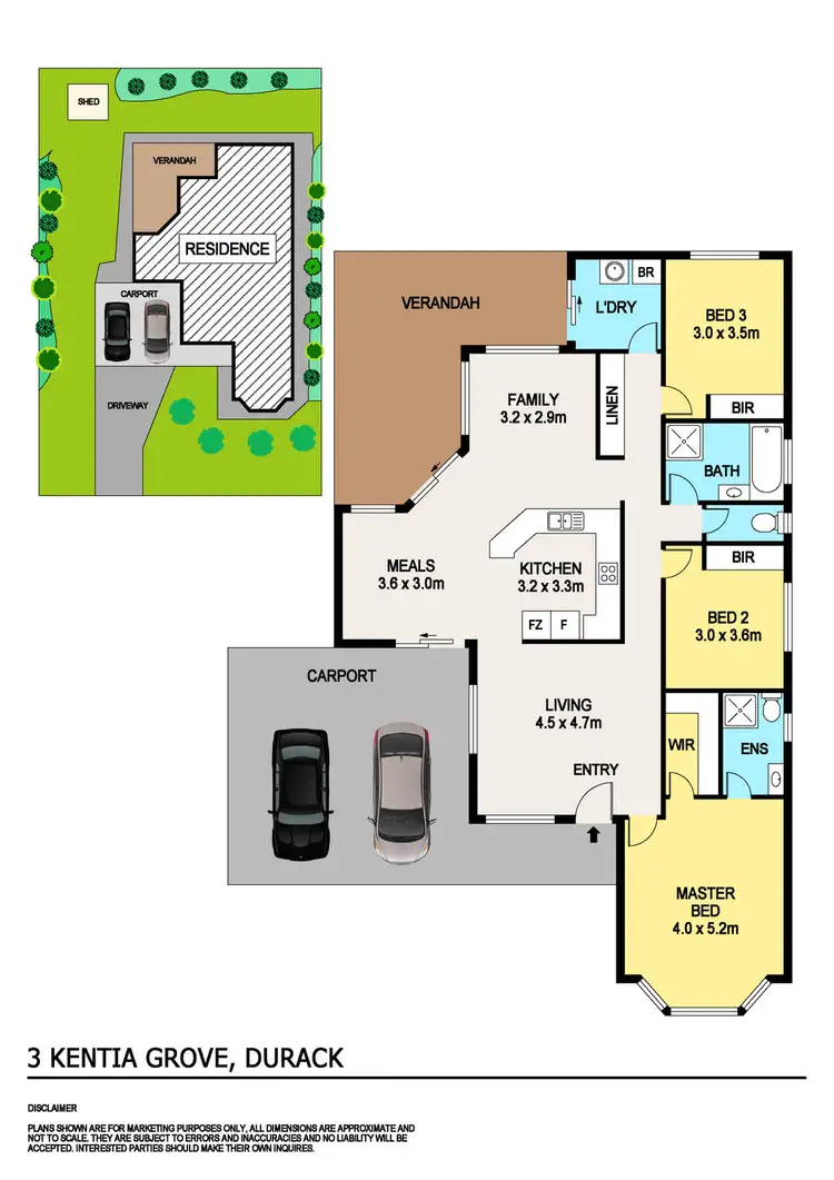 Floorplan of Homely house listing, 3 Kentia Grove, Durack NT 830