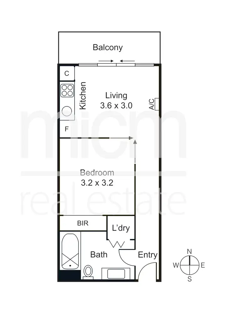 Floorplan of Homely apartment listing, 1307/283 City Road, Southbank VIC 3006