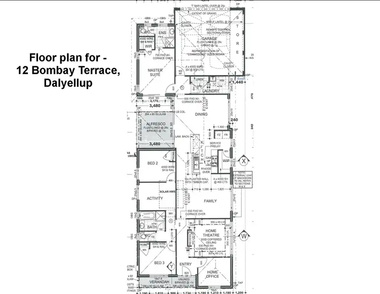 Floorplan of Homely house listing, 12 Bombay Terrace, Dalyellup WA 6230