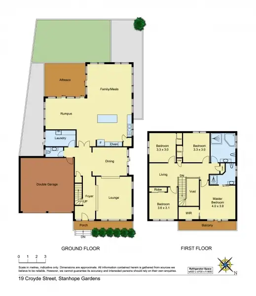 Floorplan of Homely house listing, 19 Croyde Street, Stanhope Gardens NSW 2768