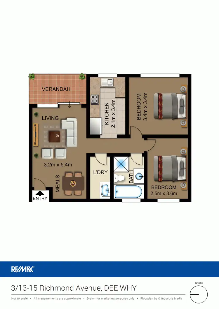Floorplan of Homely unit listing, 3/13-15 Richmond Ave, Dee Why NSW 2099