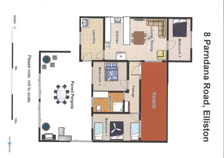 Floorplan of Homely house listing, 8 PARNDANA ROAD, Elliston SA 5670