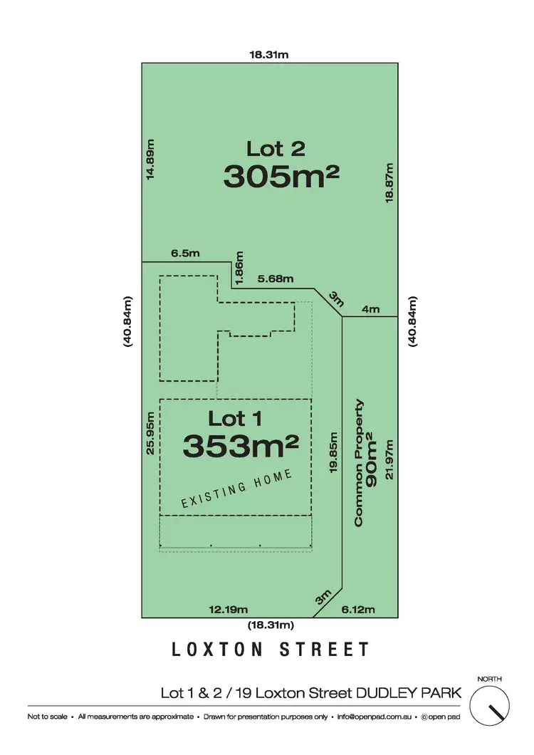 Floorplan of Homely land listing, 19b Loxton Street, Dudley Park WA 6210