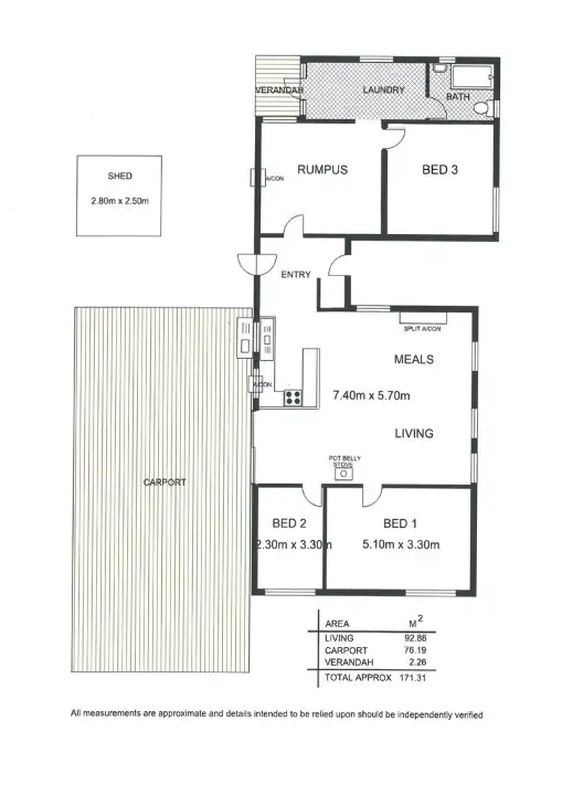 Floorplan of Homely house listing, 22 Richardson Street, Parham SA 5501