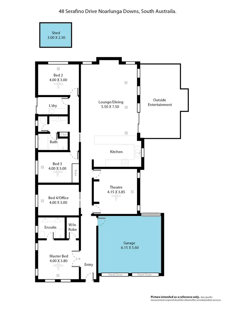 Floorplan of Homely house listing, 48 Serafino Drive, Noarlunga Downs SA 5168