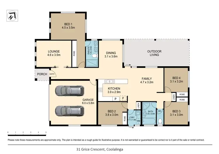 Floorplan of Homely house listing, 31 Grice Crescent, Coolalinga NT 839