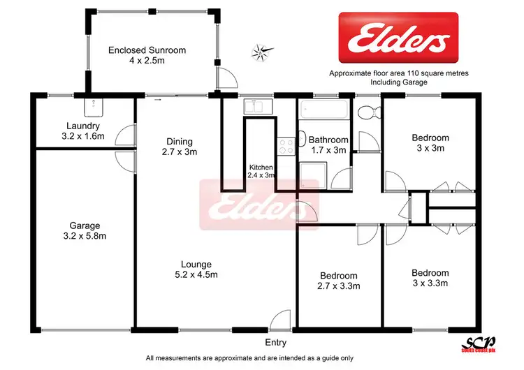Floorplan of Homely house listing, 1/1 Tristania Parade, Maloneys Beach NSW 2536