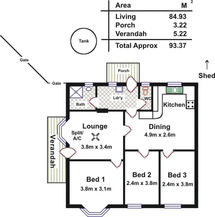 Floorplan of Homely house listing, 30 Lawrence Avenue, Gawler South SA 5118
