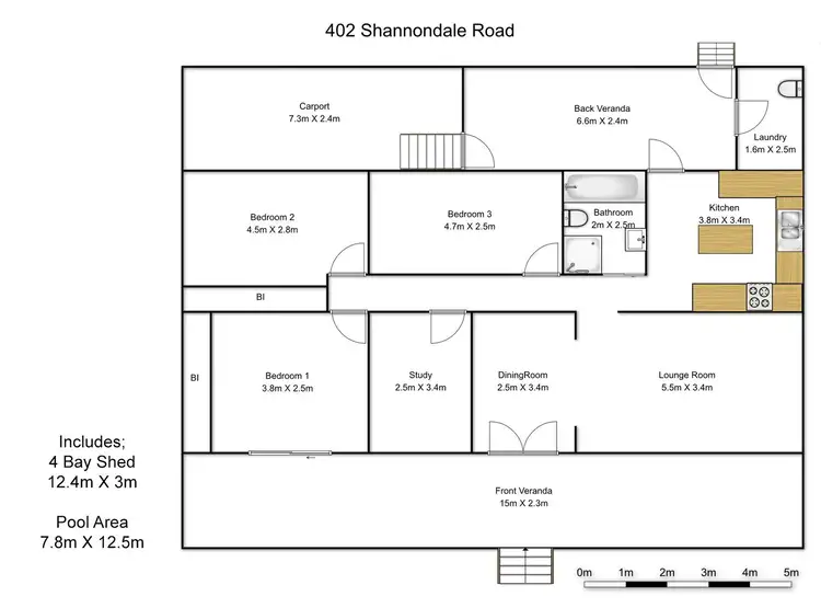 Floorplan of Homely house listing, 402 SHANNONDALE ROAD, Shannondale NSW 2460