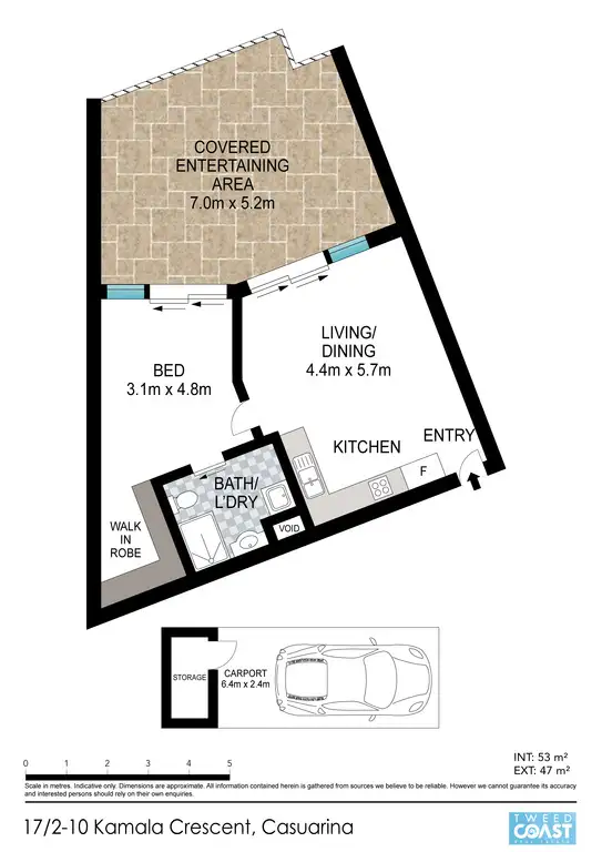 Floorplan of Homely apartment listing, 17/2-10 Kamala Crescent, Casuarina NSW 2487