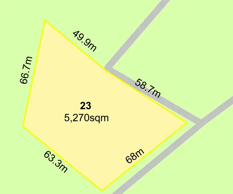 Floorplan of Homely land listing, 23 Highlands Avenue, Surf Beach NSW 2536