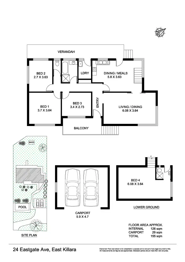 Floorplan of Homely house listing, 24 Eastgate Ave, East Killara NSW 2071
