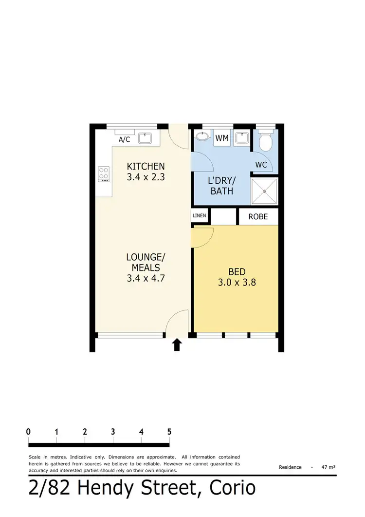 Floorplan of Homely house listing, 2/82 Hendy Street, Corio VIC 3214