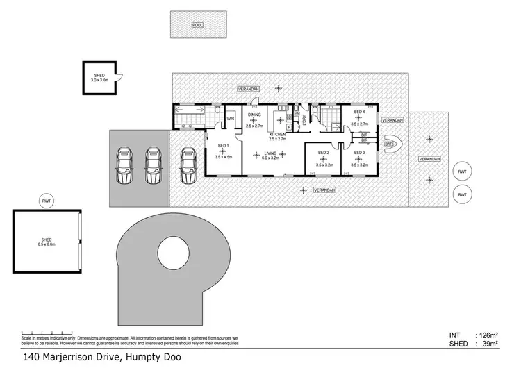 Floorplan of Homely house listing, 140 Marjerrison Drive, Humpty Doo NT 836