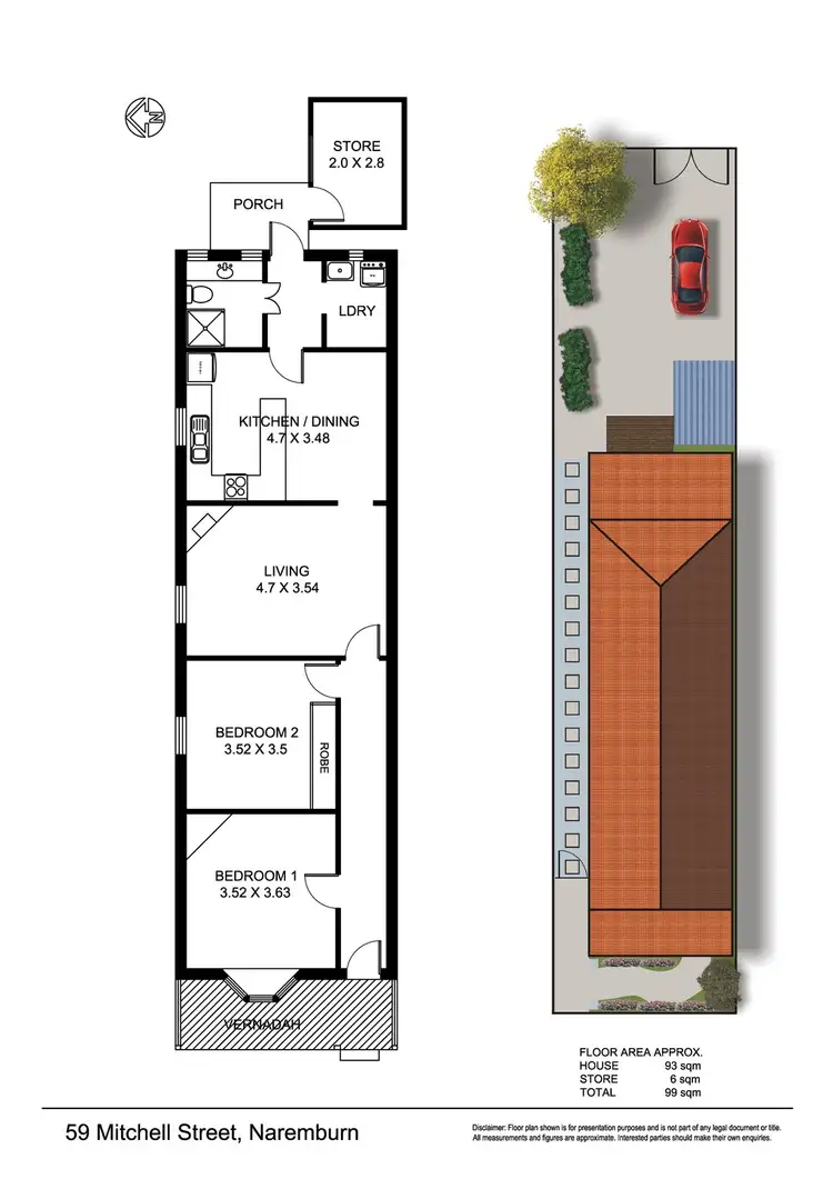 Floorplan of Homely house listing, 59 MITCHELL STREET, Naremburn NSW 2065