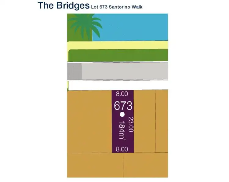 Floorplan of Homely land listing, Lot 673 Santorini Walk, Mawson Lakes SA 5095