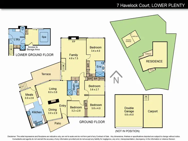 Floorplan of Homely house listing, 7 Havelock Court, Lower Plenty VIC 3093