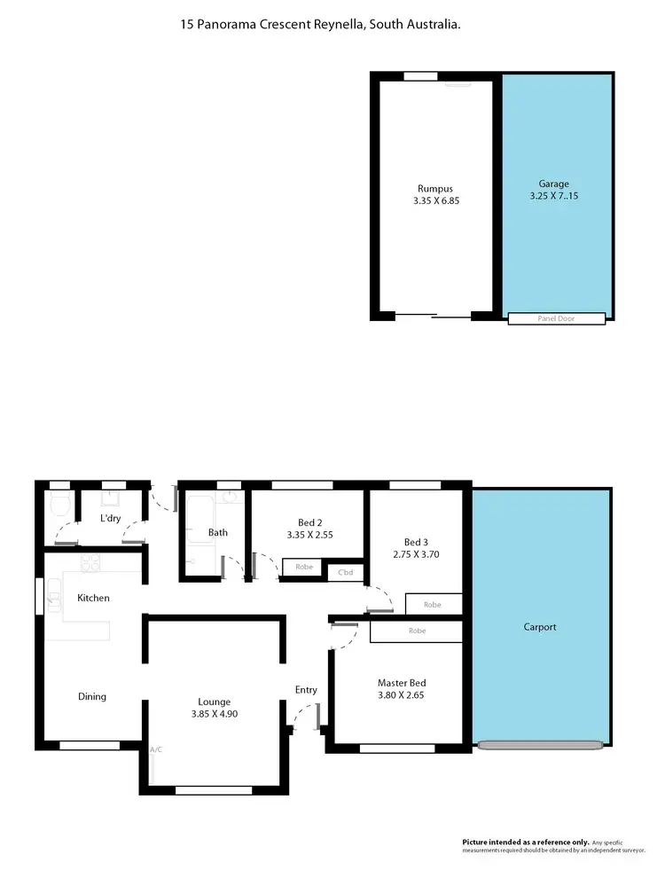 Floorplan of Homely house listing, 15 Panorama Crescent, Reynella SA 5161