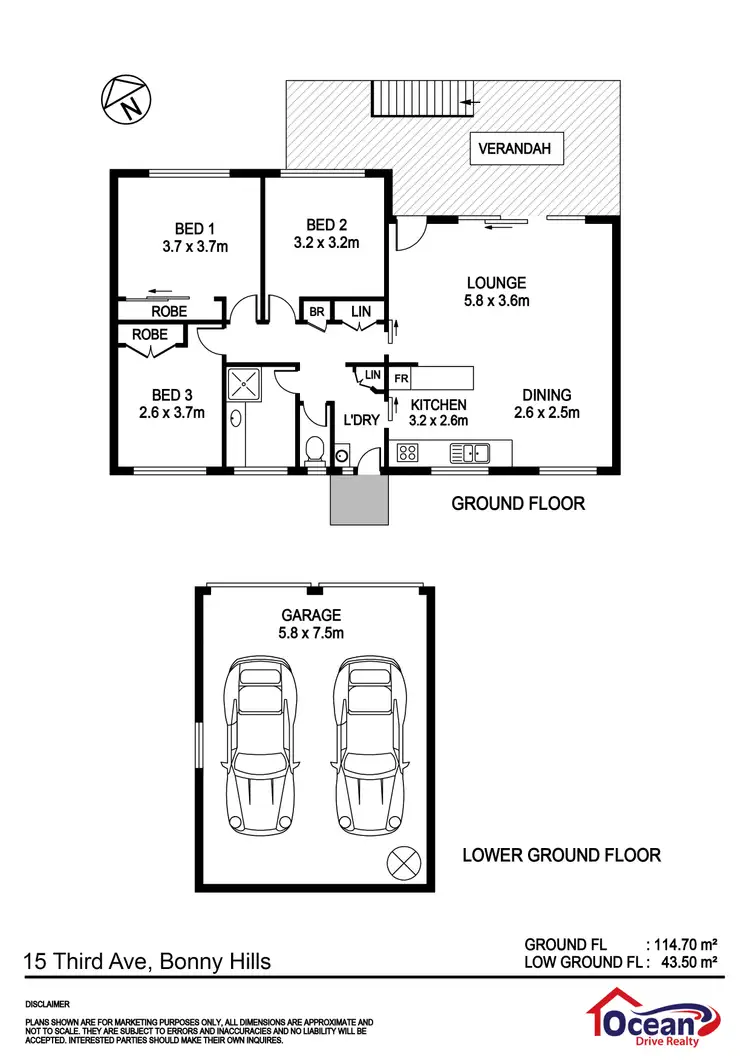 Floorplan of Homely house listing, 15 Third Ave, Bonny Hills NSW 2445
