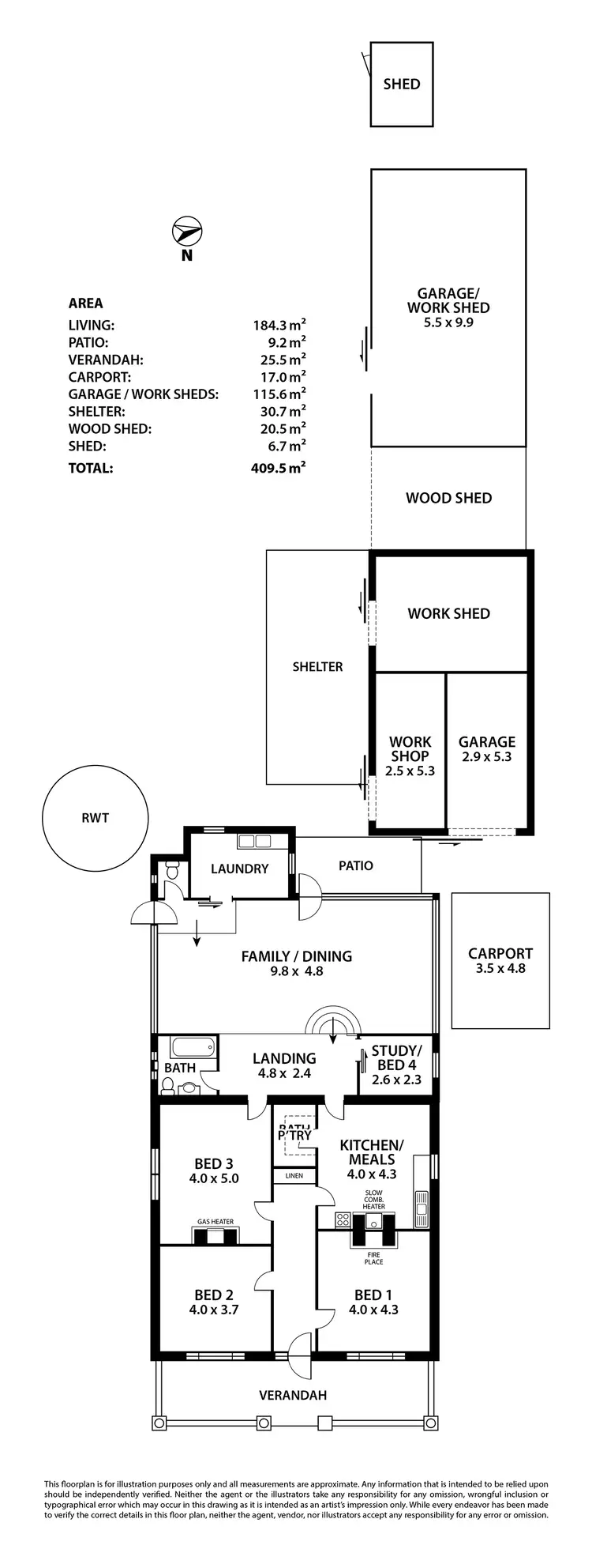 Floorplan of Homely house listing, 735 Swamp Road, Lenswood SA 5240