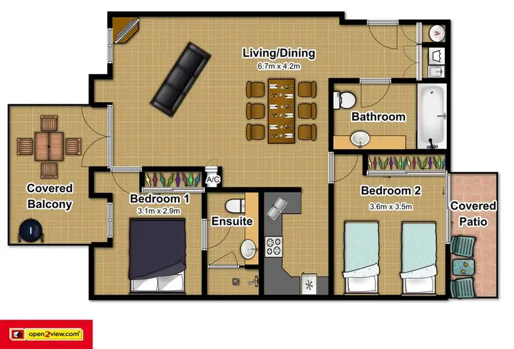 Floorplan of Homely unit listing, 11/9 Port Douglas Rd (Mediterranean), Port Douglas QLD 4877
