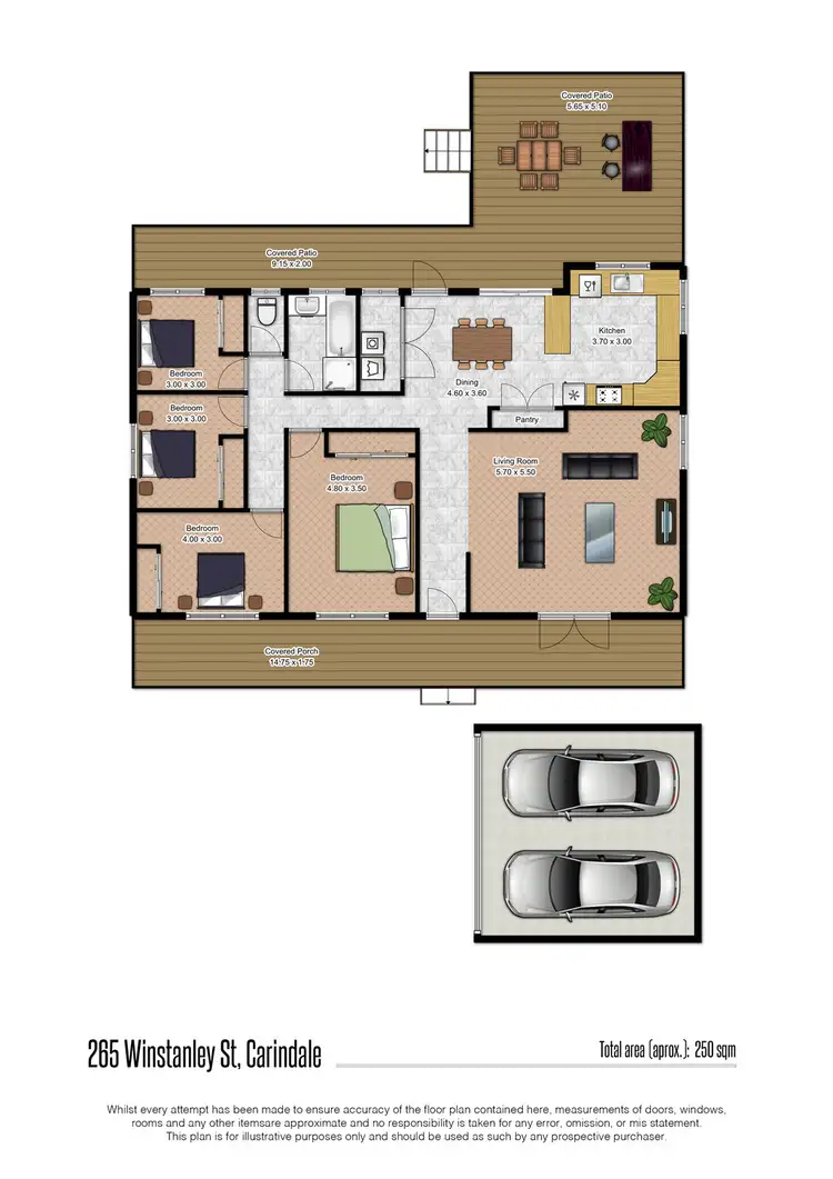 Floorplan of Homely house listing, 265 Winstanley Street, Carindale QLD 4152
