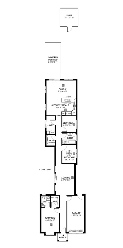 Floorplan of Homely house listing, 41 Nyonga Avenue, Croydon Park SA 5008