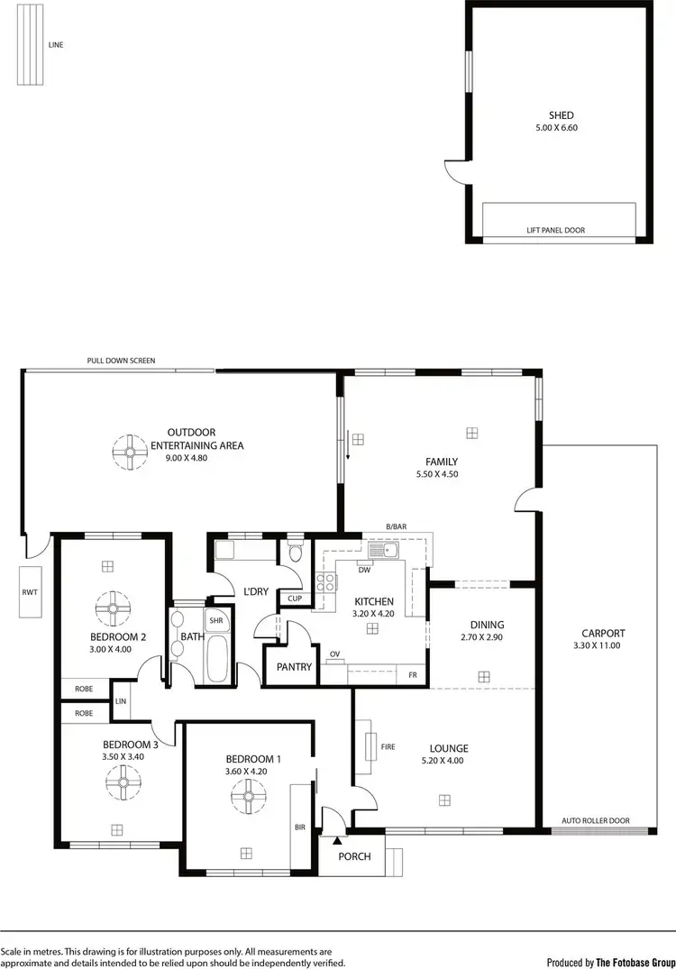Floorplan of Homely house listing, 5 Chilcomb Drive, Huntfield Heights SA 5163