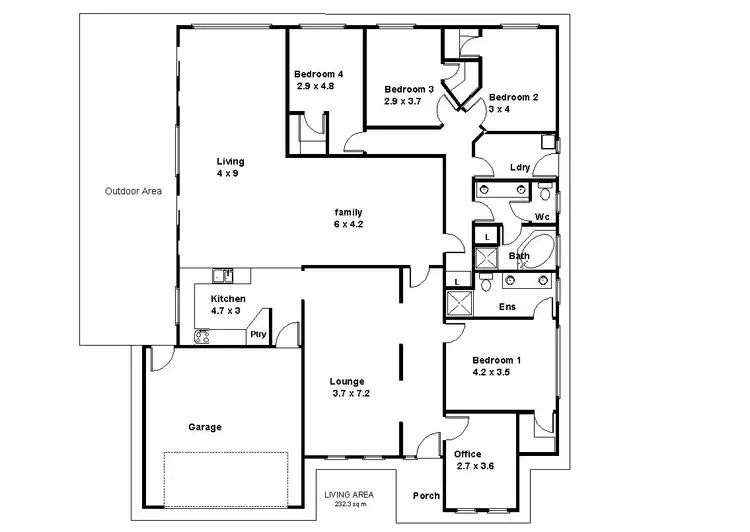 Floorplan of Homely house listing, 245 Twenty First Street, Renmark SA 5341