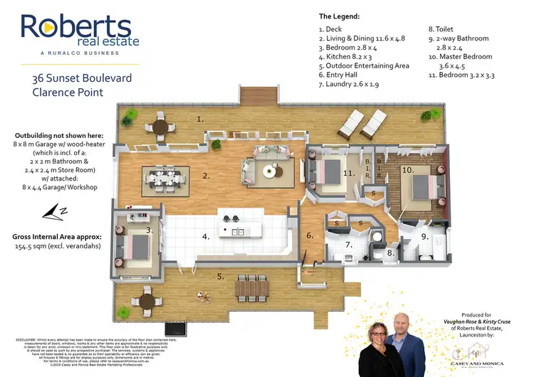 Floorplan of Homely house listing, 36 Sunset Boulevard, Clarence Point TAS 7270