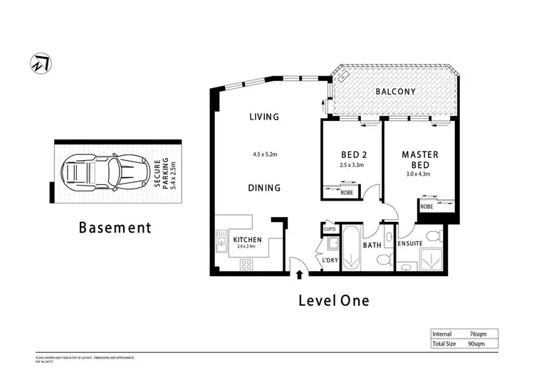 Floorplan of Homely unit listing, 3/64 Lawson Square, Redfern NSW 2016