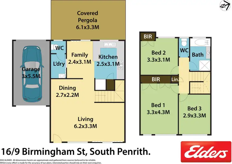 Floorplan of Homely townhouse listing, 16/9 Birmingham Road, South Penrith NSW 2750