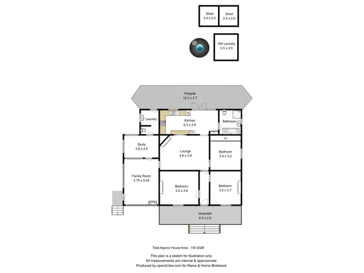Floorplan of Homely house listing, 132 Onkaparinga Valley Rd, Woodside SA 5244