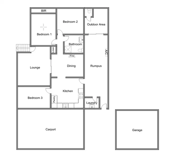 Floorplan of Homely house listing, 11 Dunn Street, Bordertown SA 5268