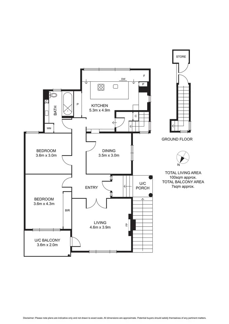 Floorplan of Homely apartment listing, 4/15 Wimbledon Avenue, Elwood VIC 3184