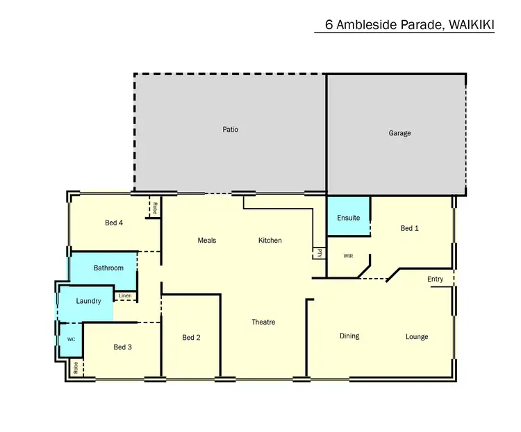 Floorplan of Homely house listing, 6 Ambleside Parade, Waikiki WA 6169