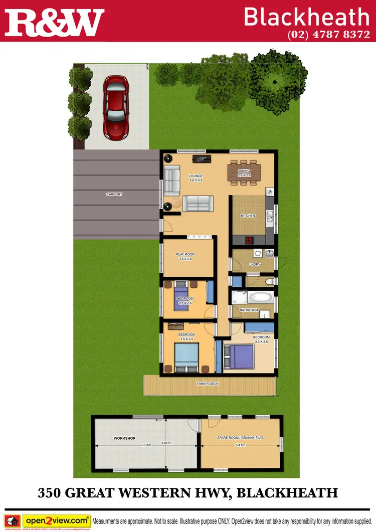 Floorplan of Homely house listing, 350 Great Western Highway, Blackheath NSW 2785