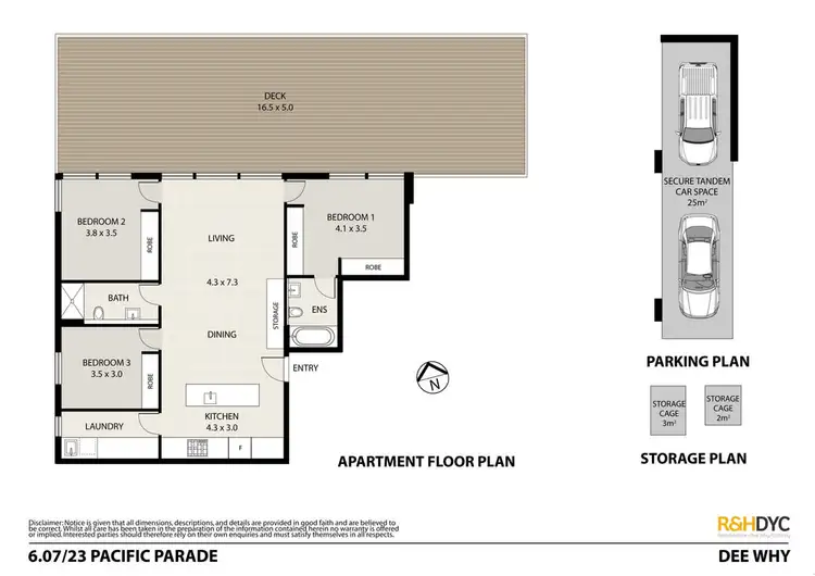 Floorplan of Homely unit listing, 6.07/23 Pacific Parade, Dee Why NSW 2099
