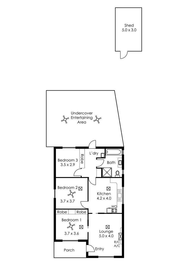 Floorplan of Homely house listing, 24 Young Street, Exeter SA 5019