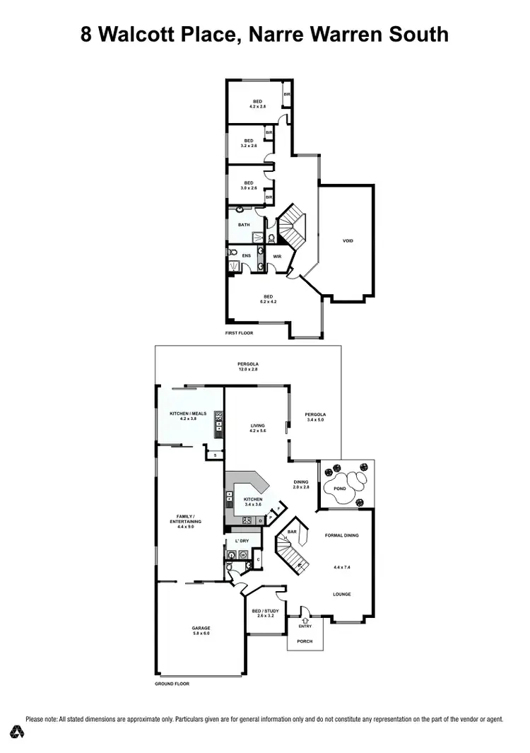 Floorplan of Homely house listing, 8 Walcott Place, Narre Warren South VIC 3805