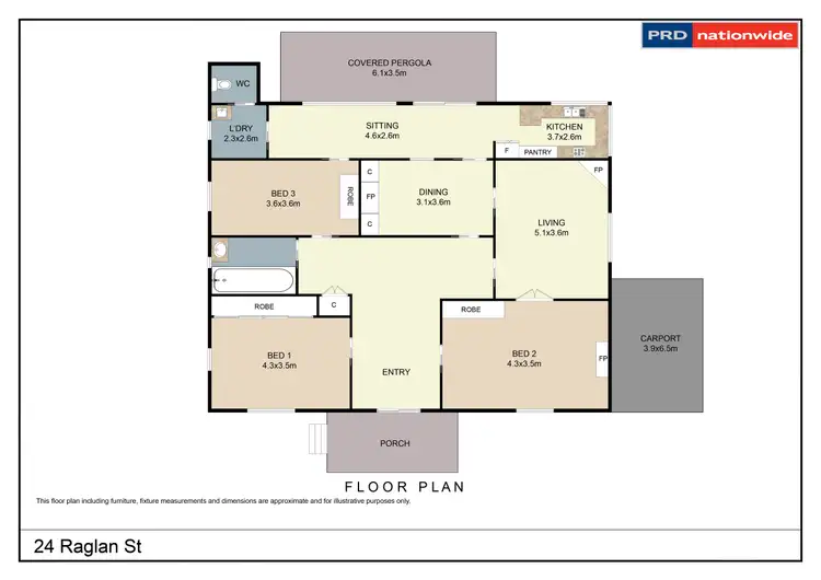 Floorplan of Homely house listing, 24 Raglan Street, Tamworth NSW 2340