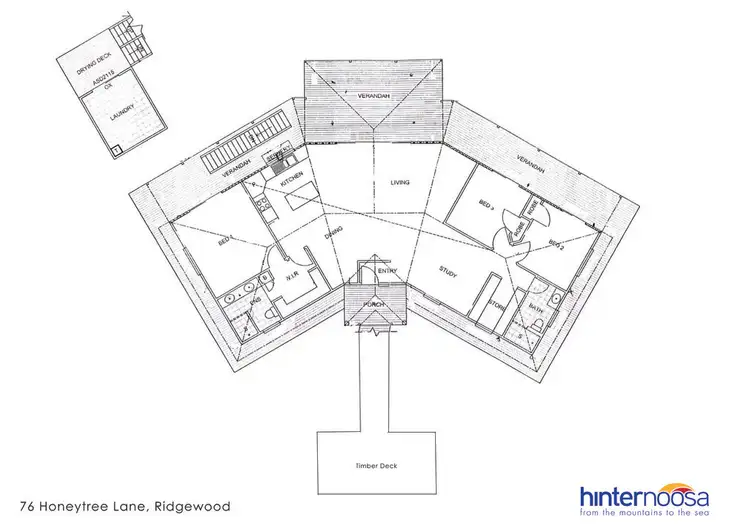 Floorplan of Homely house listing, 76 Honeytree La, Ridgewood QLD 4563