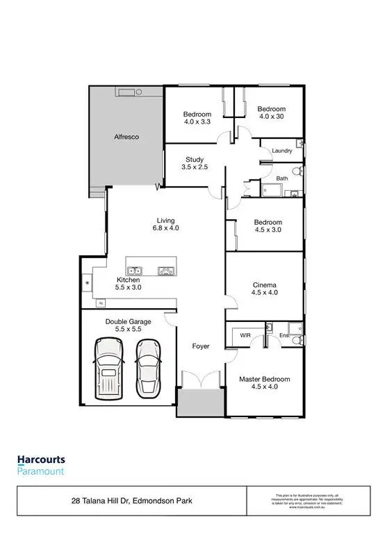 Floorplan of Homely house listing, 28 Talana Hill Drive, Edmondson Park NSW 2174