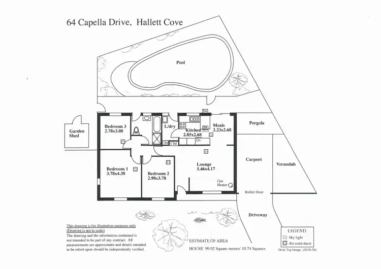 Floorplan of Homely house listing, 64 Capella Drive, Hallett Cove SA 5158