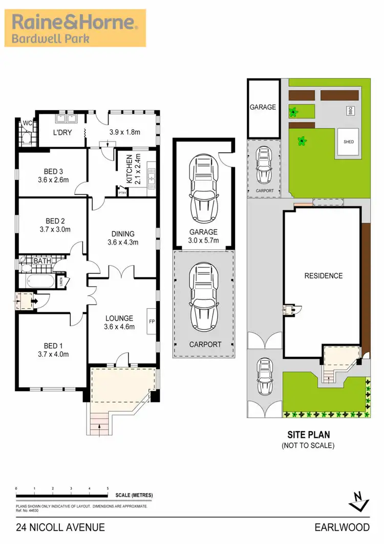 Floorplan of Homely house listing, 24 Nicoll Avenue, Earlwood NSW 2206