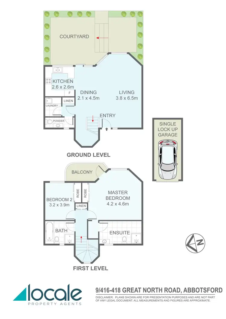 Floorplan of Homely townhouse listing, 9/416-418 Great North Road, Abbotsford NSW 2046