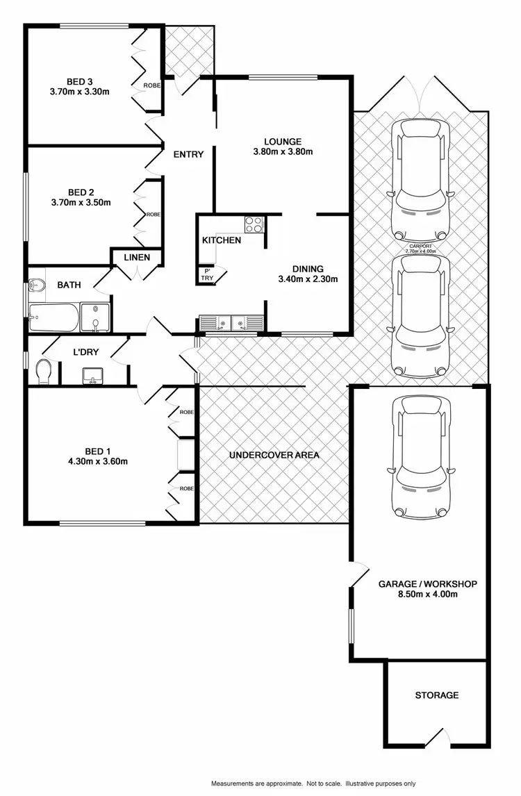 Floorplan of Homely house listing, 52 Mitchell Street, Wodonga VIC 3690